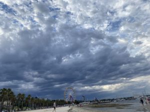 Cloudy day on the coast